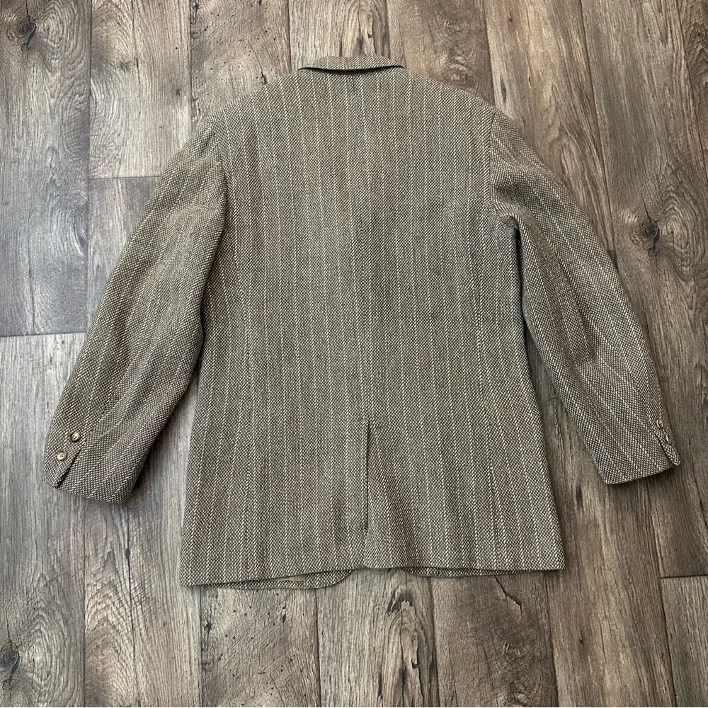 The Andover Shop Men’s Suit Blazer Striped Brown Tan